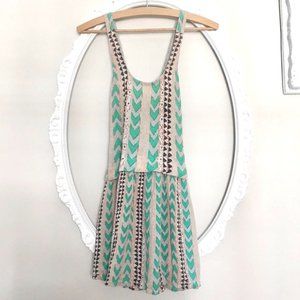 Wilfred mini dress boho chevron arrow cross back